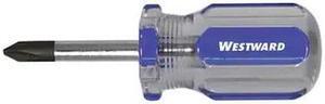 WESTWARD 401L88 Screwdriver Phillips #2 1 1/2 in Round