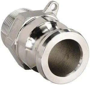 ZORO SELECT 3LX41 2" Male Adapter x MNPT 316 SS Adapter Coupling