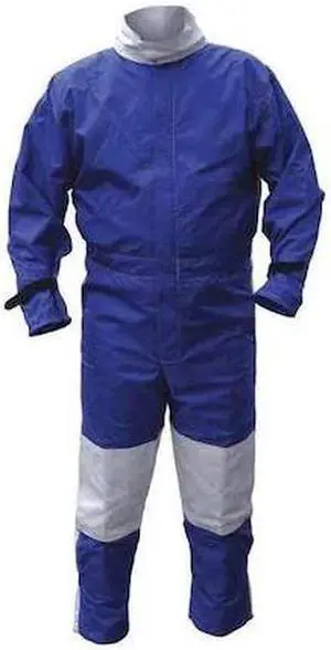 ALC 41421 Abrasive Blast Suit,Blue,Medium