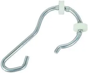 ZORO SELECT 4EEW7 Shower Hooks with Wheels,Aluminum,PK13