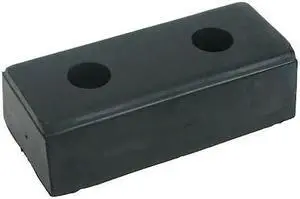 ZORO SELECT 2MYP8 Dock Bumper,10x2-3/4x4-1/2 In,Rubber,PK4