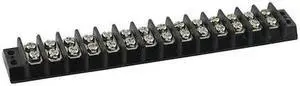 ZORO SELECT 6ZEG2 Terminal Strip,15A,14 Pole,300VAC