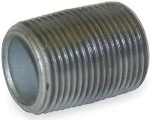 BECK 0331037002 2" MNPT Close TBE Galvanized Steel Pipe Nipple Sch 40