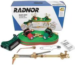 RADNOR RAD64003010 Heavy Duty Outfit, Acetylene, CA370-V, 2-W
