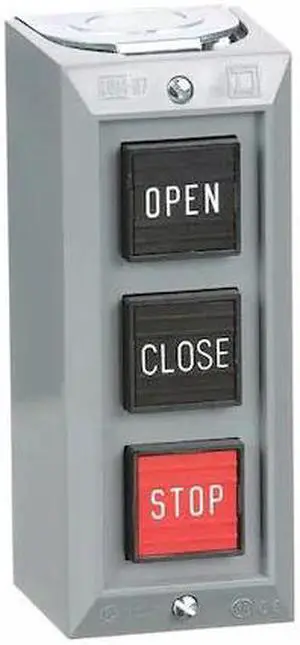 SQUARE D 9001BG303 Push Buttn Cntrl Station,Open/Close/Stop