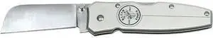 KLEIN TOOLS 44007 Lightweight Lockback Knife 2-1/2-Inch Coping Blade, Silver