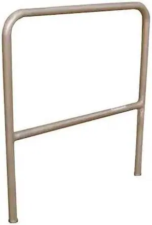 ZORO SELECT 5NPN5 Safety Railing, OAL60In, OAH42In, Alum