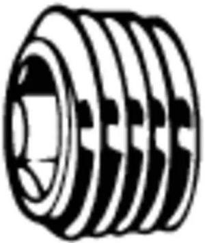 ZORO SELECT M07660.080.0100 Socket Spoke Screw Plug, 8 mm Dia, Steel Plain, 50