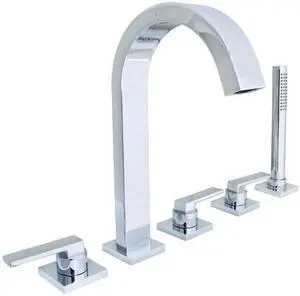 SPEAKMAN SB-2533 SB-2533 Lura 5-Hole Roman Tub Faucet W/ Platform Lever Handles