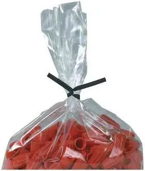 PARTNERS BRAND PLT8K Plastic Twist Ties, 8" x 5/32", Black, PK2000