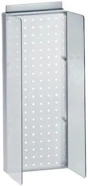 AZAR DISPLAYS 700359-CLR 8"W x 20.625"H Pegboard Powerwing Display