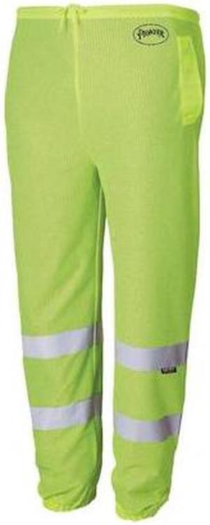PIONEER V1070760U-S/M Men Traffic All Mesh Pant,Green,Small/Med, S/M, Hi-Vis