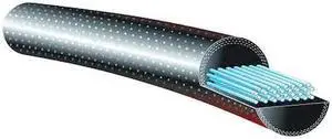 GATES 6 X 98 RE BELT Endless Round Belt,Solid,3/8 In,Rubber