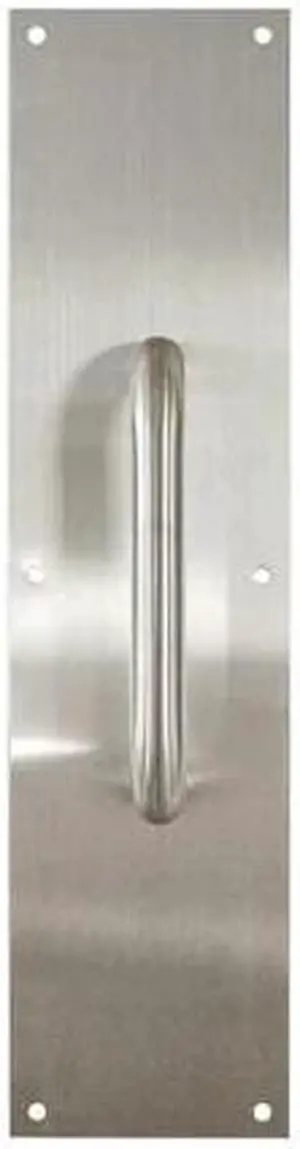INOX PPN4016-32D-AM Push Plate 4" x 16" Satin Stainless Steel 32D w/MicroArmor