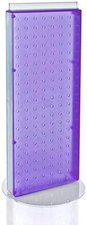 AZAR DISPLAYS 700509-PUR Non-Revolving 8"W x 20.75"H Pegboard Counter Display