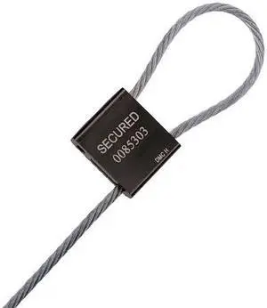 PARTNERS BRAND SE1081B Cable Seals, 3/16" x 76", Black, PK20