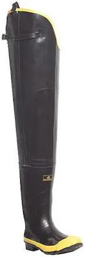 LACROSSE 24009091 Size 10 Men's Steel Hip Wader, Black