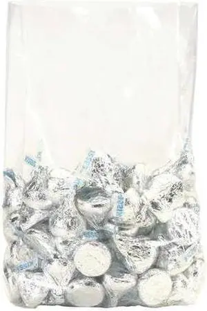 PARTNERS BRAND PB1776 Gusseted Poly Bags, 26" x 24" x 48", 3 mil, Clear, 50 PK