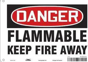 CONDOR 478G25 Danger Sign,10" Wx7" H,0.032" Thickness, 478G25