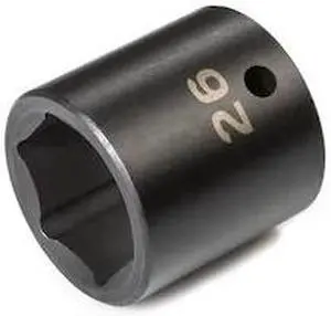 TEKTON SID22126 1/2 Inch Drive x 26 mm 6-Point Impact Socket
