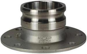 DIXON 400-AL-SS 4" Male Adapter x 150 lb. Flange SS Flange Adapter