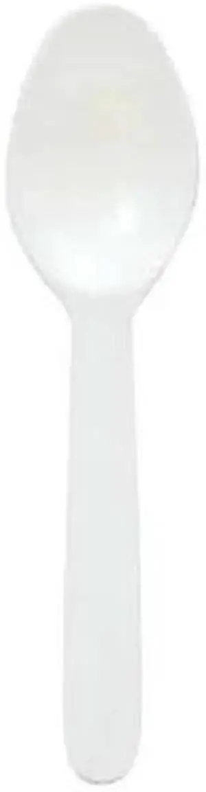 ZORO SELECT E175008 Disposable Spoon, White, Medium Weight, PK3000