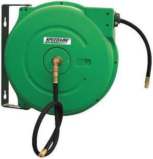 SPEEDAIRE 2CUC7 Spring Return Hose Reel, 3/8 in Hose Dia., 50 ft Length, 300 psi
