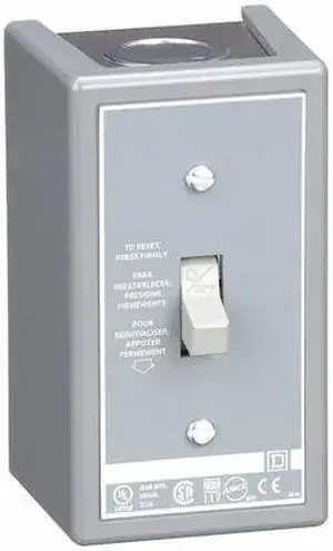 SQUARE D 2510FG1 Manual Motor Starter, NEMA 1, 1 P, 1 Phase, Toggle, 16 A