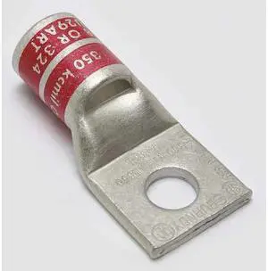 Std Barrel CU Terminal, 1 Hole, 350 kcmil
