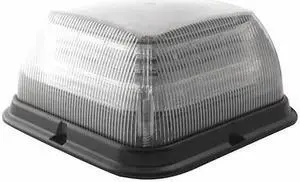 ECCO EB7185CAA Beacon Light,Amber, Clear,3-5/16" H