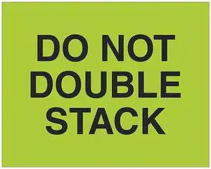 TAPE LOGIC DL1627 Tape Logic® Labels, "Do Not Double Stack", 8 x 10",