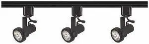 NUVO TK352 3-Light, MR16, Gimbal Ring Track Kit, 4 foot Track, Line Voltage,