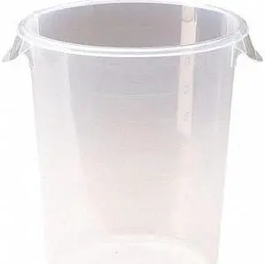 RUBBERMAID FG572824CLR Round Storage Container, 22 qt