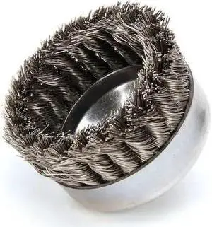 WEILER 93445 Knot Wire Cup Wire Brush, Arbor, 0.023"