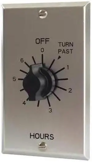 TORK C506H Spring-Wound Timer,Range 0 to 6 hr.