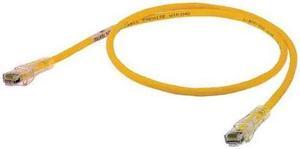 HUBBELL PREMISE WIRING HC6Y15 Ethernet Cable,Cat 6,Yellow,15 ft.