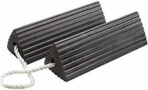 CHECKERS RC5512-P-U Wheel Chock,12" D,6" H,11" W,Black,PR