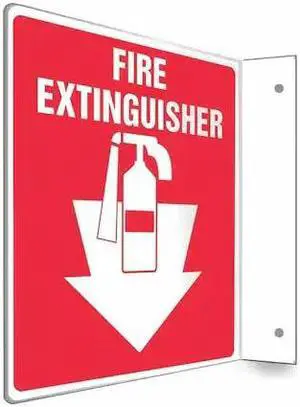 CONDOR 480X37 High Visibility Safety Sign, 8 in Height, 8 in Width, PETG,