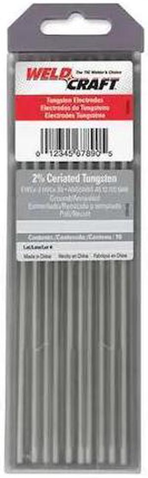 MILLER ELECTRIC WC040X7 7" Tungsten Electrode 0.040" Dia., Pk10