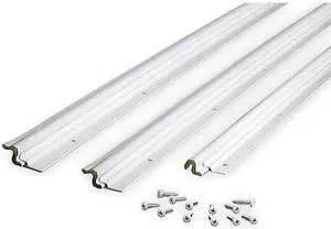 ZORO SELECT 2RRT1 Weatherstrip,Kerf Vinyl Clad,White