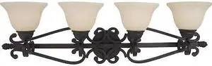 MAXIM 12214FIOI Manor 4-Light 37" Wide Oil Rubbed Bronze Vanity Light