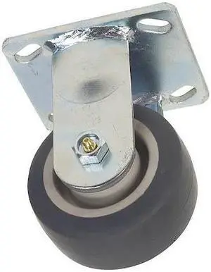 ZORO SELECT 1ULJ1 Rgd Plat Castr,Therm Rubber,4 in,350 lb.