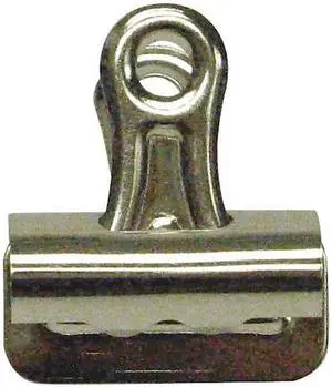ZORO SELECT 2WFV8 Bulldog Clip,2 5/8in,Silver,PK12