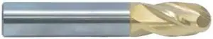 M.A. FORD 14087500T Tuffcut Gp 4 Flute Ball Nose End Mill, Tin