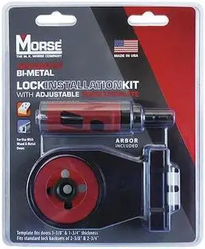MORSE MHSALKIT1 Hole Saw Kit,Saw Sizes 1" to 2-1/8"