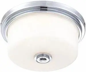 NUVO 60-4591 Soho 2-Light Medium Flush Fixture with Satin White Glass