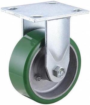 ZORO SELECT 3G138 Rgd NSF-Listed Plate Cstr,Polyurethane,5 in,1050 lb