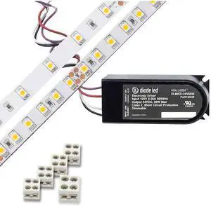 DIODE LED DI-KIT-24V-BC1MD60-3500 100 LED Tape Light 24V 3500K 16.4 ft &