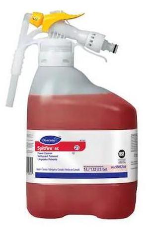 DIVERSEY 95892546 Solvent Cleaner, 5L Hose End Connection Bottle