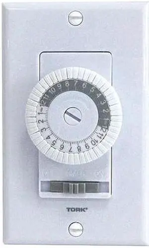 NSI Tork 701B SPST Time Switch, 24-Hour, In-Wall